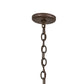 Meyda Lighting Antlers 39" 8-Light Antique Copper Chandelier