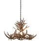 Meyda Lighting Antlers 39" 8-Light Antique Copper Chandelier