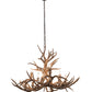 Meyda Lighting Antlers 42" 10-Light Antique Copper Mule Deer Chandelier