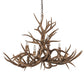 Meyda Lighting Antlers 42" 10-Light Antique Copper Mule Deer Chandelier
