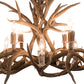 Meyda Lighting Antlers 42" 10-Light Antique Copper Mule Deer Chandelier