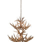 Meyda Lighting Antlers 42" 12-Light Antique Copper Mule Deer Chandelier