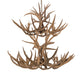 Meyda Lighting Antlers 42" 12-Light Antique Copper Mule Deer Chandelier