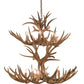 Meyda Lighting Antlers 42" 12-Light Antique Copper Mule Deer Chandelier