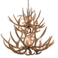 Meyda Lighting Antlers 42" 12-Light Antique Copper Mule Deer Chandelier