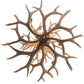 Meyda Lighting Antlers 42" 12-Light Antique Copper Mule Deer Chandelier