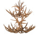 Meyda Lighting Antlers 42" 12-Light Antique Copper Mule Deer Chandelier