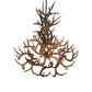 Meyda Lighting Antlers 43" 8-Light Antique Copper Whitetail Deer Chandelier