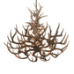 Meyda Lighting Antlers 43" 8-Light Antique Copper Whitetail Deer Chandelier