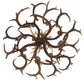 Meyda Lighting Antlers 43" 8-Light Antique Copper Whitetail Deer Chandelier