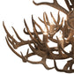 Meyda Lighting Antlers 43" 8-Light Antique Copper Whitetail Deer Chandelier