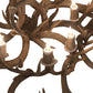 Meyda Lighting Antlers 43" 8-Light Antique Copper Whitetail Deer Chandelier