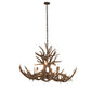 Meyda Lighting Antlers 45" 10-Light Antique Copper Mule Deer Chandelier