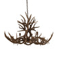 Meyda Lighting Antlers 45" 10-Light Antique Copper Mule Deer Chandelier