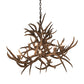 Meyda Lighting Antlers 45" 10-Light Antique Copper Mule Deer Chandelier
