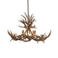 Meyda Lighting Antlers 45" 10-Light Antique Copper Mule Deer Chandelier