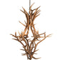 Meyda Lighting Antlers 48" 8-Light Antique Copper Elk & Mule Deer Chandelier