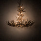 Meyda Lighting Antlers 52" 12-Light Antique Copper Mule Deer Chandelier