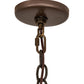Meyda Lighting Antlers 52" 7-Light Antique Copper Island Chandelier