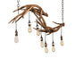 Meyda Lighting Antlers 52" 7-Light Antique Copper Island Chandelier