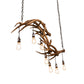 Meyda Lighting Antlers 52" 7-Light Antique Copper Island Chandelier