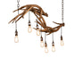 Meyda Lighting Antlers 52" 7-Light Antique Copper Island Chandelier