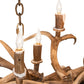 Meyda Lighting Antlers 55" 10-Light Antique Copper Island Chandelier