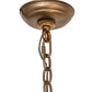 Meyda Lighting Antlers 55" 10-Light Antique Copper Island Chandelier