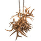 Meyda Lighting Antlers 55" 10-Light Antique Copper Island Chandelier