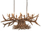 Meyda Lighting Antlers 55" 10-Light Antique Copper Island Chandelier
