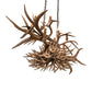 Meyda Lighting Antlers 55" 10-Light Antique Copper Island Chandelier