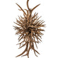 Meyda Lighting Antlers 55" 10-Light Antique Copper Island Chandelier