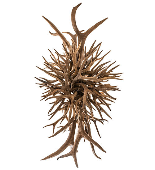 Meyda Lighting Antlers 55" 10-Light Antique Copper Island Chandelier