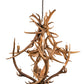 Meyda Lighting Antlers 55" 10-Light Mahogany Bronze Elk & Fallow Deer Chandelier