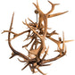 Meyda Lighting Antlers 55" 10-Light Mahogany Bronze Elk & Fallow Deer Chandelier