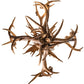 Meyda Lighting Antlers 55" 10-Light Mahogany Bronze Elk & Fallow Deer Chandelier