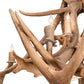 Meyda Lighting Antlers 55" 10-Light Mahogany Bronze Elk & Fallow Deer Chandelier