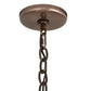 Meyda Lighting Antlers 56" 12-Light Antique Copper Elk Chandelier