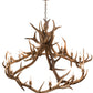 Meyda Lighting Antlers 56" 12-Light Antique Copper Elk Chandelier