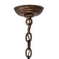 Meyda Lighting Antlers 56" 12-Light Antique Copper Elk Chandelier