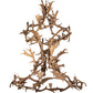 Meyda Lighting Antlers 58" 12-Light Mahogany Bronze Fallow Deer Chandelier