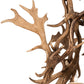 Meyda Lighting Antlers 58" 12-Light Mahogany Bronze Fallow Deer Chandelier