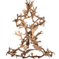 Meyda Lighting Antlers 58" 12-Light Mahogany Bronze Fallow Deer Chandelier