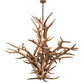 Meyda Lighting Antlers 59" 8-Light Antique Copper Elk Chandelier