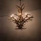 Meyda Lighting Antlers 59" 8-Light Antique Copper Elk Chandelier