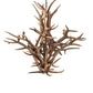 Meyda Lighting Antlers 59" 8-Light Antique Copper Elk Chandelier