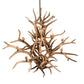 Meyda Lighting Antlers 59" 8-Light Antique Copper Elk Chandelier