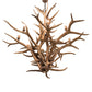 Meyda Lighting Antlers 59" 8-Light Antique Copper Elk Chandelier