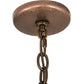 Meyda Lighting Antlers 59" 8-Light Antique Copper Elk Chandelier