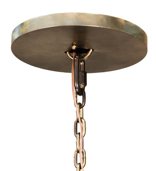 Meyda Lighting Antlers 64" 12-Light Mahogany Bronze Moose Chandelier